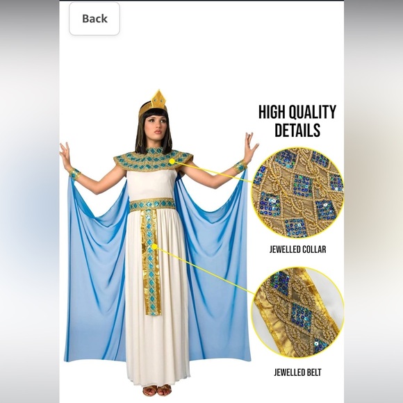 Egyptian queen/princess costume - Picture 2 of 3